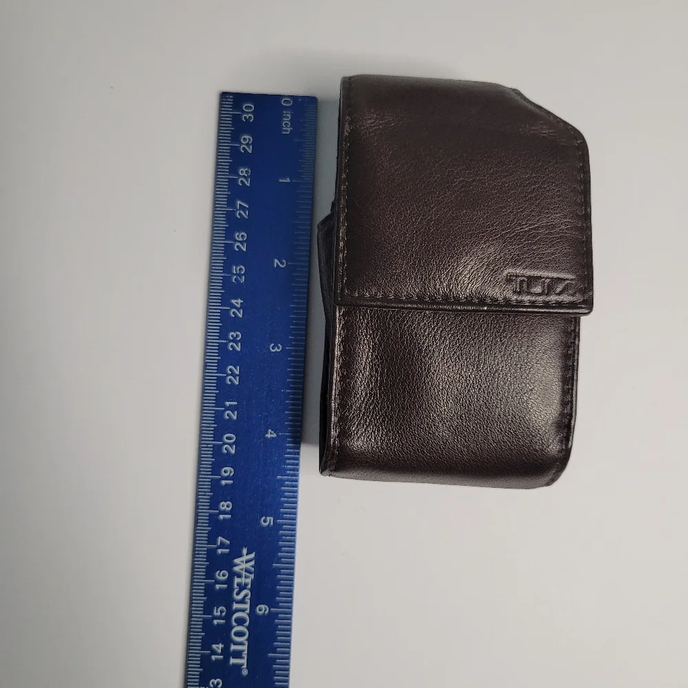 Tumi Brown Leather Phone Case